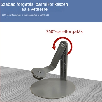Projektorállvány, kompakt asztali kivitel, megerősített, ultra-stabil, állítható szög, többfunkciós
