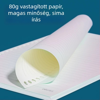 Deli cserélhető belső noteszhez, 20/26/30 lyukak, 60 oldal vastag fehér papír, modell NA560-2
