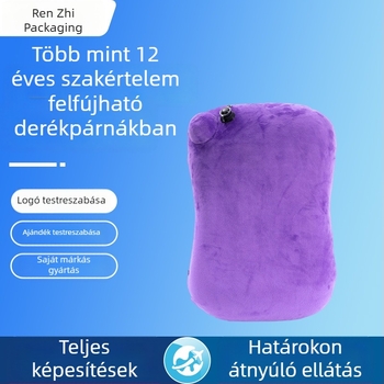 Új felfújható ágyéki párna, kis sorozatban testreszabható, irodai használatra és hosszú utazásokhoz