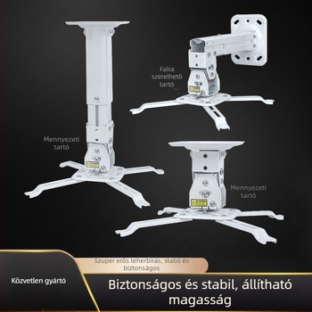 Vetítő falra és mennyezetre szerelhető tartó teleszkópos karral – Epson és BenQ kompatibilis
