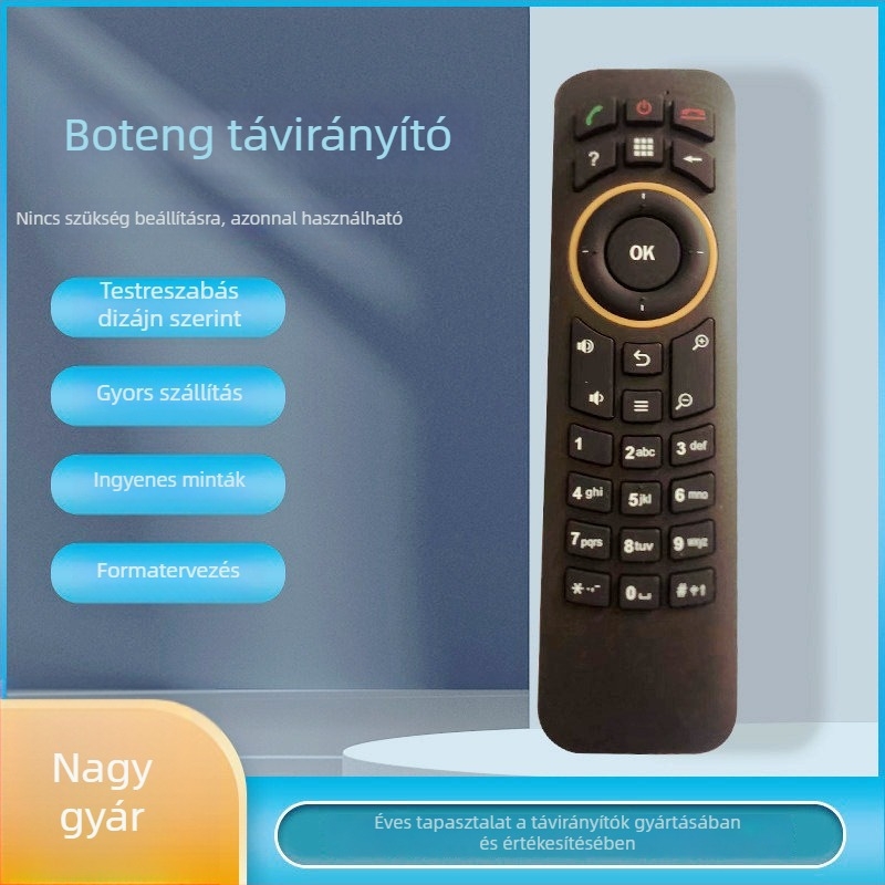 Univerzális szilikon infravörös távirányító Set-top boxhoz, TV-hez és projektorhoz Bluetooth hangvezérléssel