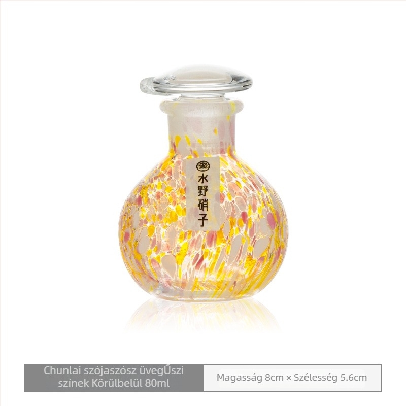 Folyékony fűszerekhez való üvegpalack — Watery Glass, japán stílus, üveg anyag, logó nélkül