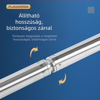 Teleszkópos halászhálóbot rozsdamentes acélból, varrat nélküli cső, megerősített, többfunkciós teljes készlet