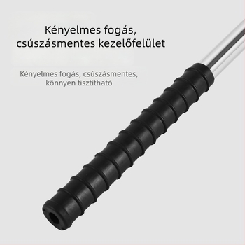 Teleszkópos halászhálóbot rozsdamentes acélból, varrat nélküli cső, megerősített, többfunkciós teljes készlet