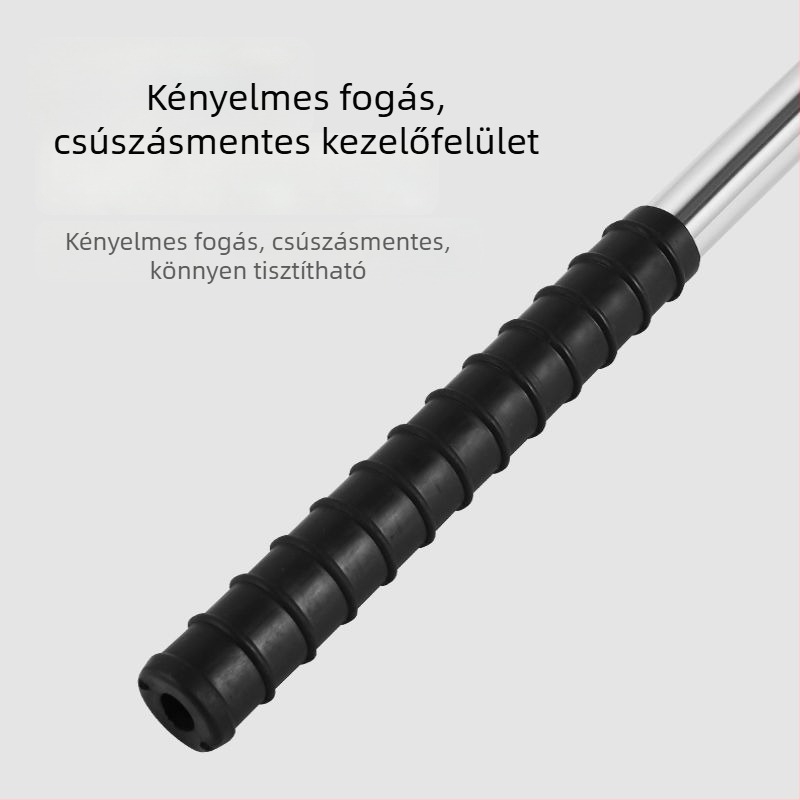 Teleszkópos halászhálóbot rozsdamentes acélból, varrat nélküli cső, megerősített, többfunkciós teljes készlet