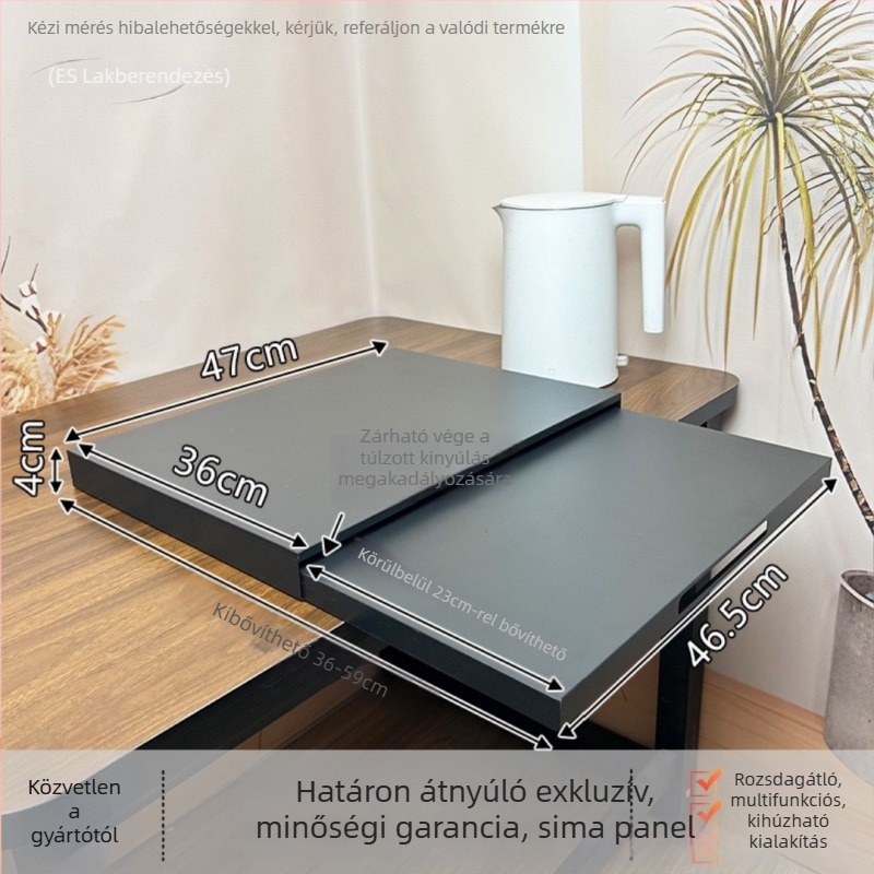 Mikrohullámú sütőhöz konyhai állvány alsó tartóval és kihúzható előkészítő eszközzel (Anyag: szénacél; Modell: 47-39; Stílus: modern minimalist; Feldolgozás: minták szerint testreszabás)