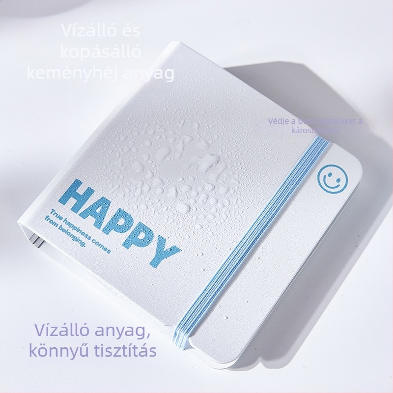 Hewu Egyszerű zsebes notesz leválasztható lapokkal, 100 lap, 3 lyukú kialakítás,
