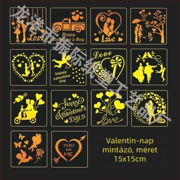 PET műanyag üreges sablon gyerekek festéséhez - spray festés sablon