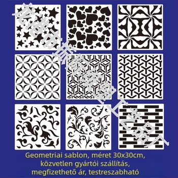 PET műanyag üreges sablon gyerekek festéséhez - spray festés sablon