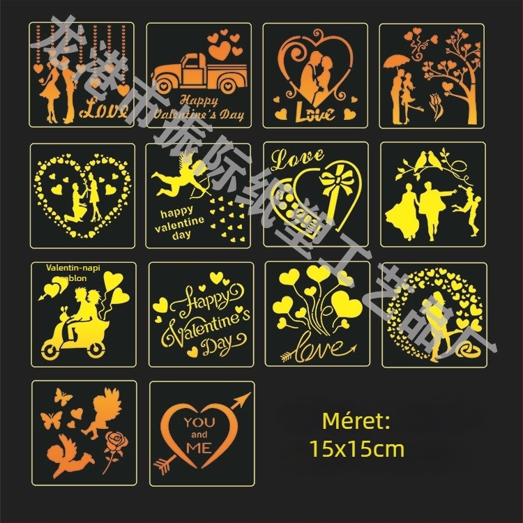 PET műanyag üreges sablon gyerekek festéséhez - spray festés sablon