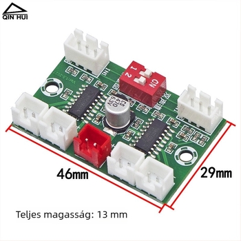 XH-A156 Négycsatornás PAM8403 digitális erősítő panel, USB 5V tápegellátás, DIY mini audio doboz retrofit modul