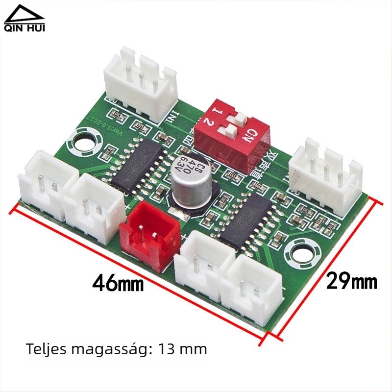 XH-A156 Négycsatornás PAM8403 digitális erősítő panel, USB 5V tápegellátás, DIY mini audio doboz retrofit modul