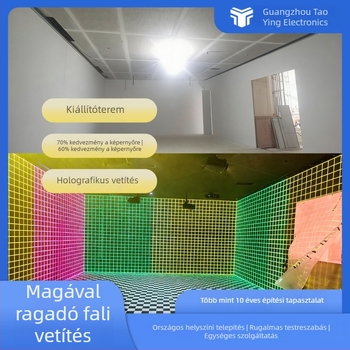 Szemüveg nélküli 3D holografikus projektor CAVE-hoz összecsukható képernyővel, ívelt képernyővel és gömbképernyővel, fal–pad interaktív vetítéssel kiállítási termekhez és bárokhoz