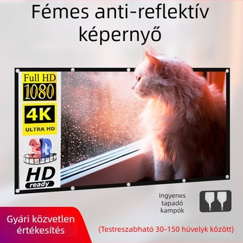Vetítőképernyő, Összecsukható, Fém Anti-Reflektív (Anti-Glare), 16:9/4:3, 4K-kompatibilis, MICMOTO/Mi Xi Magic Throw