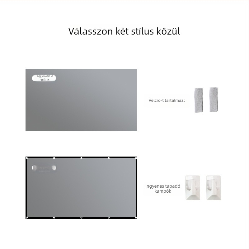 Vetítőképernyő, Összecsukható, Fém Anti-Reflektív (Anti-Glare), 16:9/4:3, 4K-kompatibilis, MICMOTO/Mi Xi Magic Throw