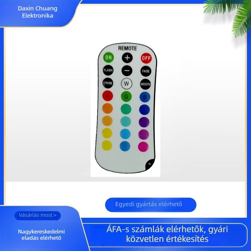 Bluetooth RGB LED-szalag vezérlő alkalmazáshoz – 5–24V tápegység, 8–20 m hatótávolság, Modell 333