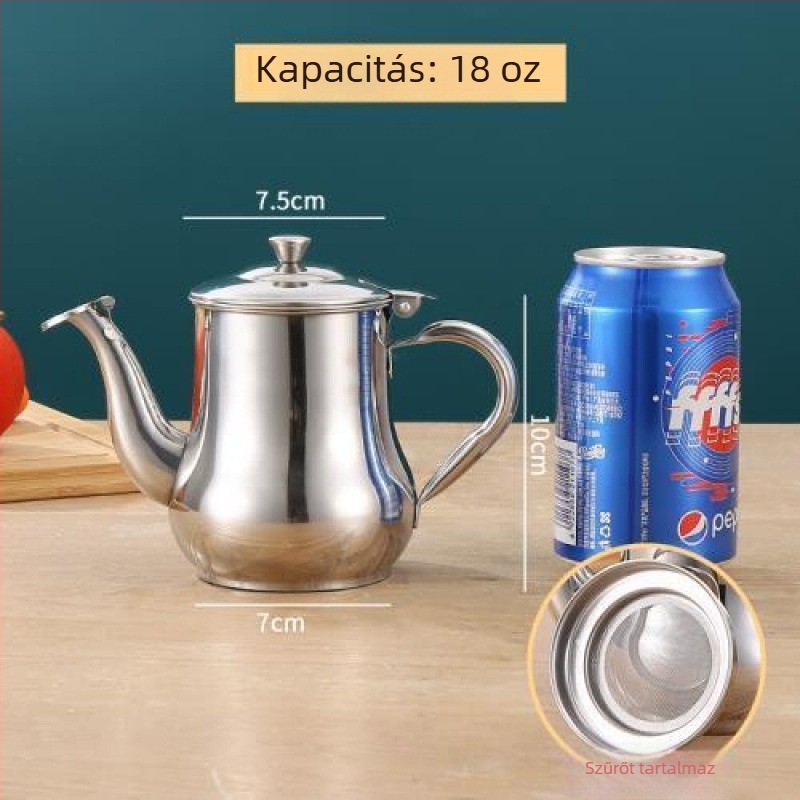 Rozsdamentes acél olajtartó konyhához, permetező funkcióval, kínai stílus