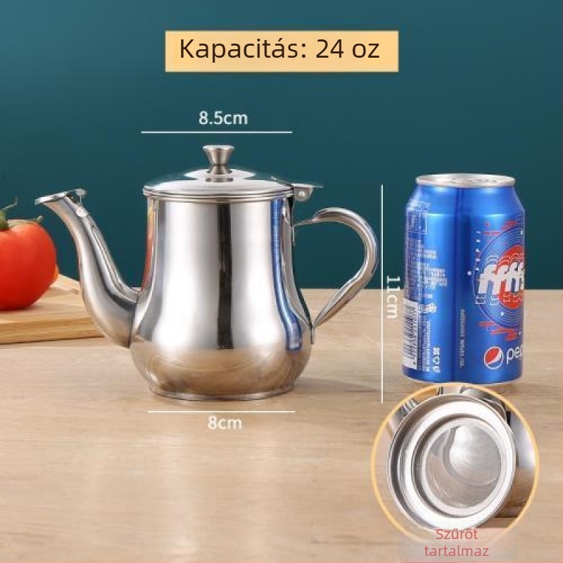 Rozsdamentes acél olajtartó konyhához, permetező funkcióval, kínai stílus