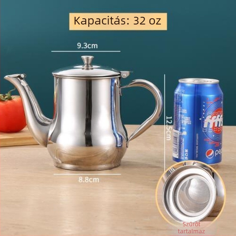 Rozsdamentes acél olajtartó konyhához, permetező funkcióval, kínai stílus