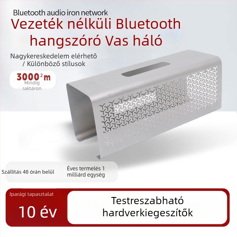 Autóhifi hangszóró rács – rozsdamentes acél háló burkolat a Bluetooth vezeték nélküli hangszóróhoz, modell Bluetooth audio iron network, márka Grand slam