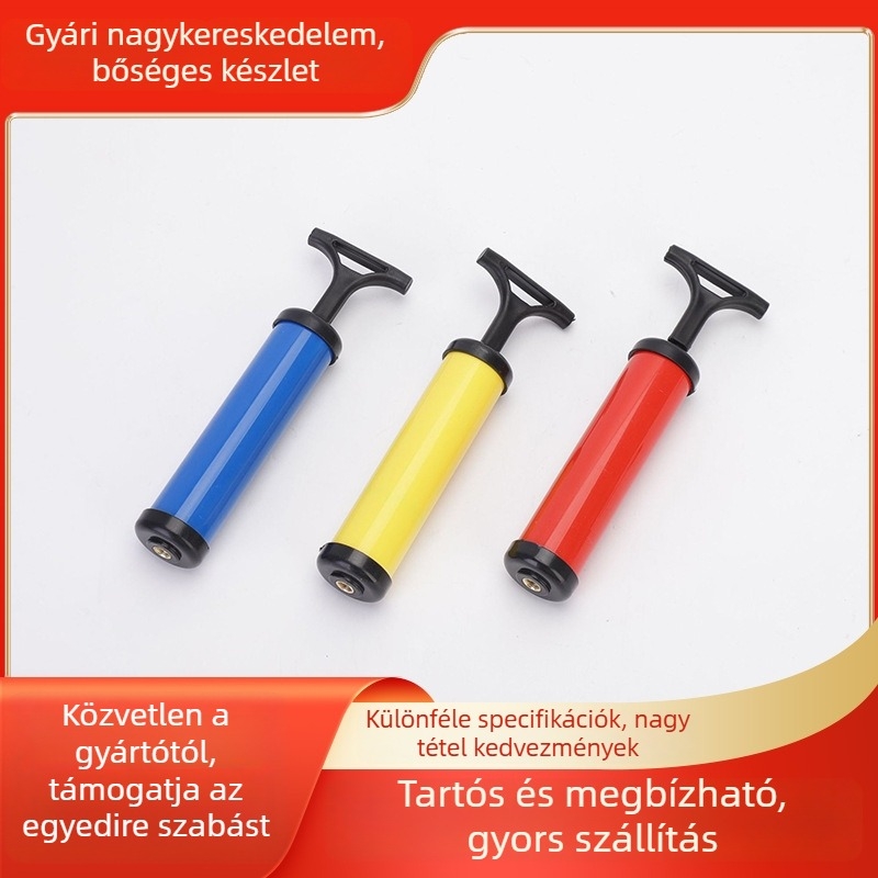 Kézi kerékpárpumpa, zz-045 modell, műanyag test, kerékpárokhoz, kézi pneumatikus henger