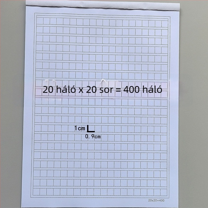 Kézirathoz való papír négyzetrácsokkal, 70 g, elérhető 400/600/700/800 rácsban
