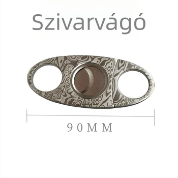 Rozsdamentes acél szivarolló opcionális logóval, csiszolt felülettel, kézi működtetésű