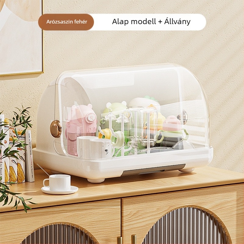 Üveg asztali pohárszárító polc, Hua yide márka, új 2025-ös modell, modern minimalista dizájn, súly 1630 g