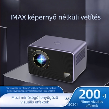 4K-projektor otthoni használatra, hálószoba falra vetítés, kompakt HD otthoni mozi projektor, okos