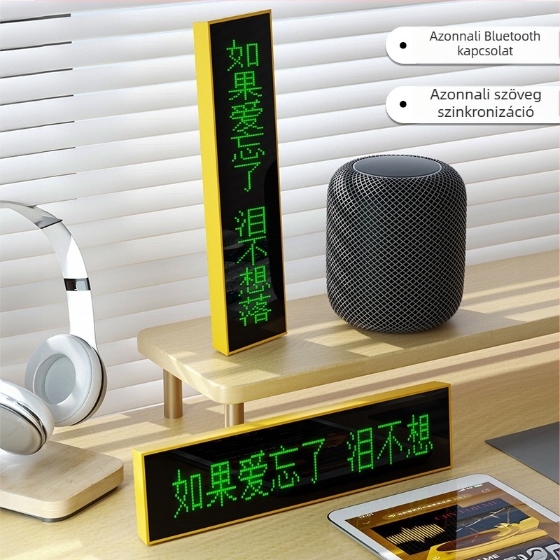 JOBOLBASS RX-08 Bluetooth hangfal kijelzővel dalszövegek megjelenítésével és zenelejátszással