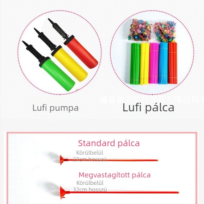 Latex gömb alakú lufi, nyomtatott logóval, Gyermeknapra