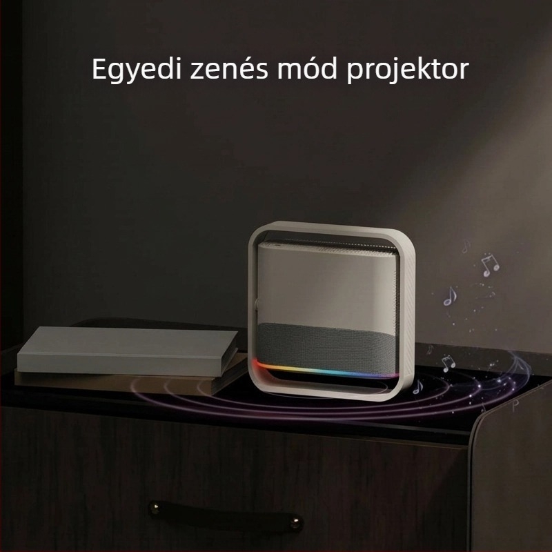 otthoni hordozható projektor, 1080P, 370 ANSI lm, vetítési méret 150 hüvelykig, 72W