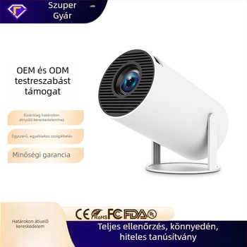 HY300 Hordozható LCD projektor: 1080P, 120 ANSI, WiFi, Android 11, Bluetooth
