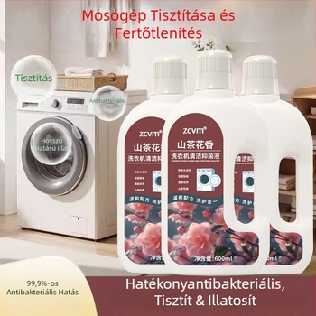 Mosógép-tisztító – mélytisztító folyadék univerzális dob és pulzátor számára, CY-05, 600 ml, vízkőmentesítés és antibakteriális hatás