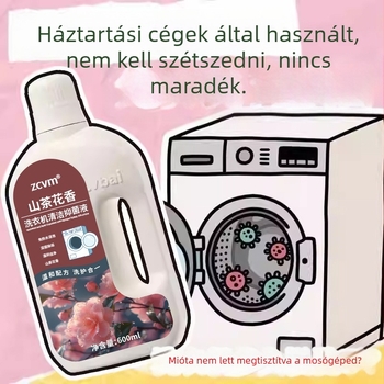 Mosógép-tisztító – mélytisztító folyadék univerzális dob és pulzátor számára, CY-05, 600 ml, vízkőmentesítés és antibakteriális hatás