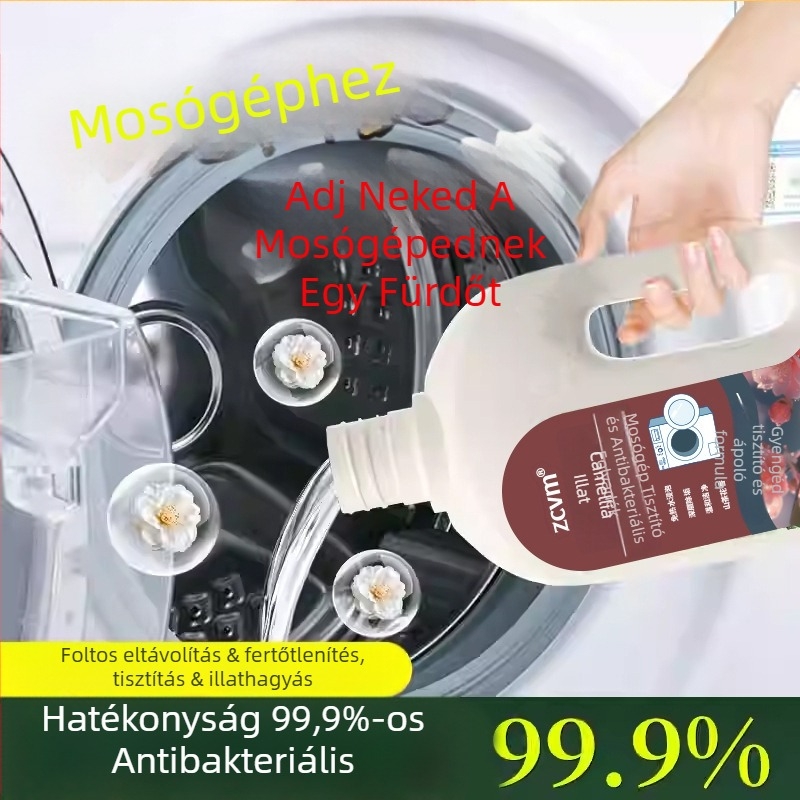 Mosógép-tisztító – mélytisztító folyadék univerzális dob és pulzátor számára, CY-05, 600 ml, vízkőmentesítés és antibakteriális hatás