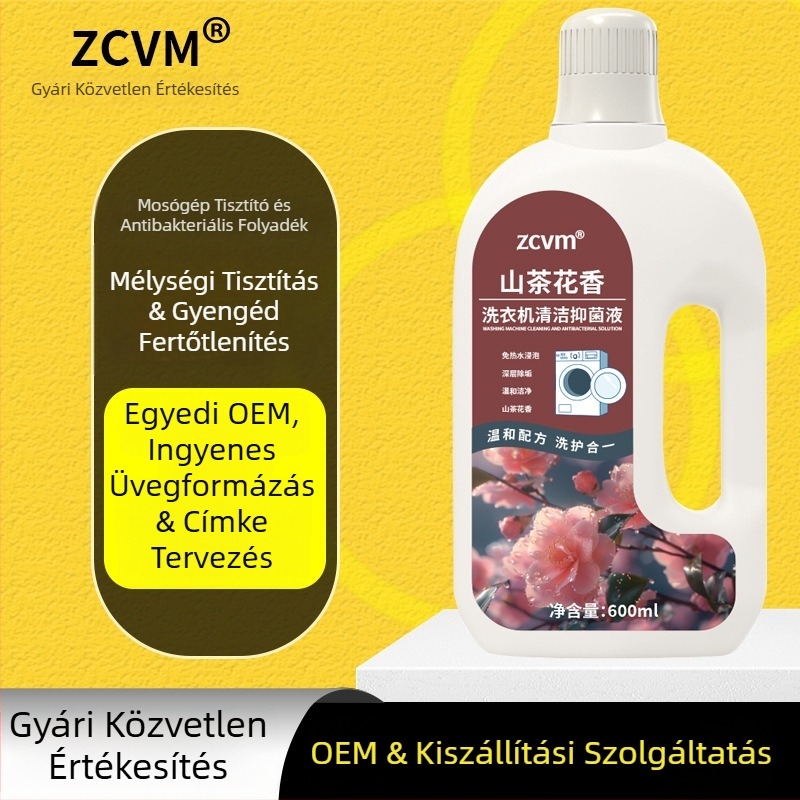 Mosógép-tisztító – mélytisztító folyadék univerzális dob és pulzátor számára, CY-05, 600 ml, vízkőmentesítés és antibakteriális hatás
