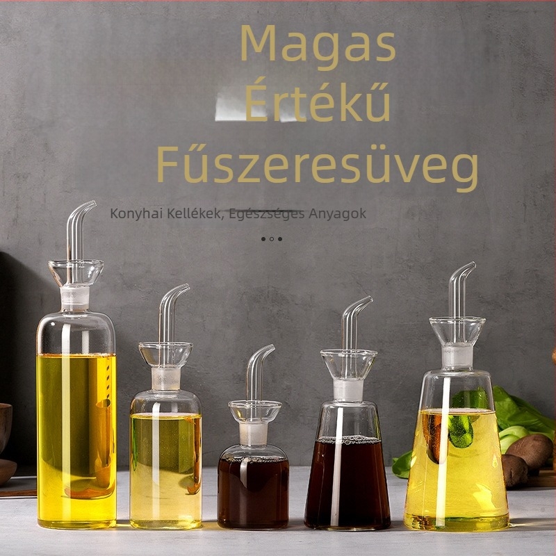 Xin Yilong boroszilikát üveg olaj- és fűszeres üveg, nagy kapacitású, modern, letisztult stílus