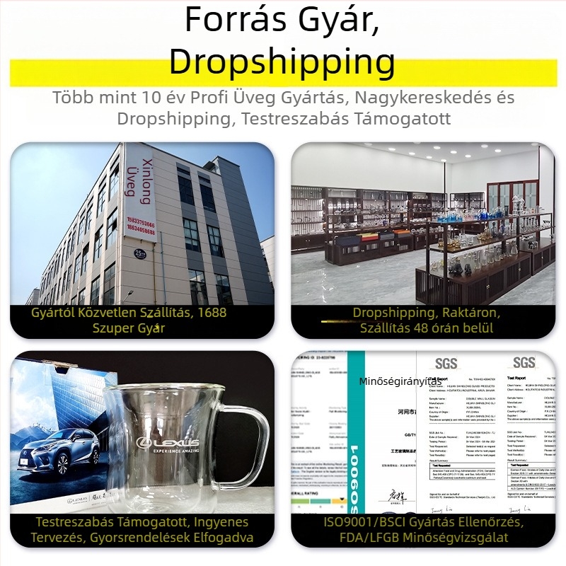 Xin Yilong boroszilikát üveg olaj- és fűszeres üveg, nagy kapacitású, modern, letisztult stílus