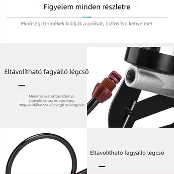 Lábpumpa, horizontális pedállal, vas test, 160 psi, kerékpárhoz