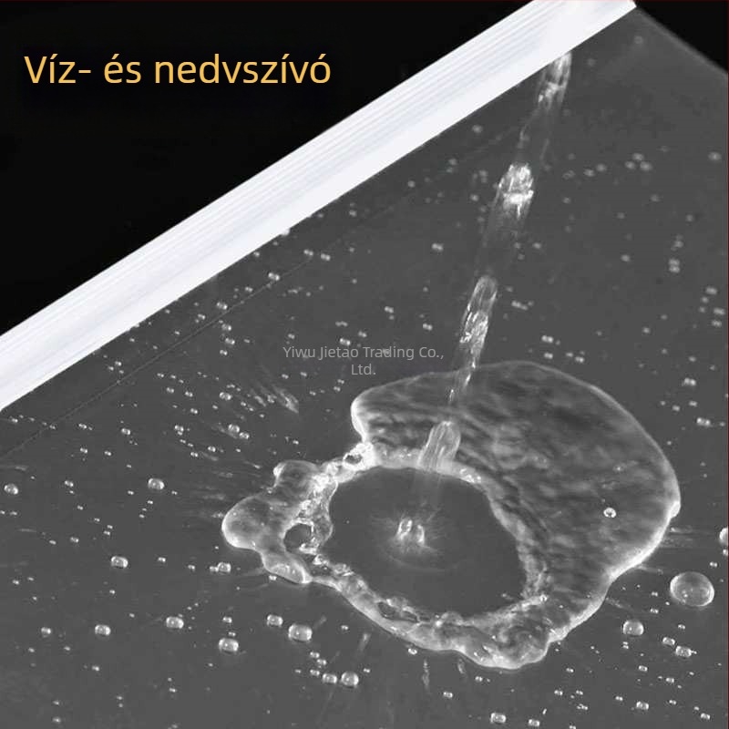 Átlátszó húzókarral ellátott iratgyűjtő, vízszintes kialakítású, vastagított műanyagból készült dokumentum- és jelentésmappa
