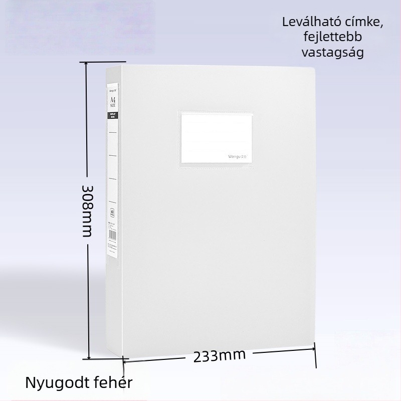 PP anyagú mappa, 40 oldal, 2 mm vastagság, 0,5 mm anyagvastagság