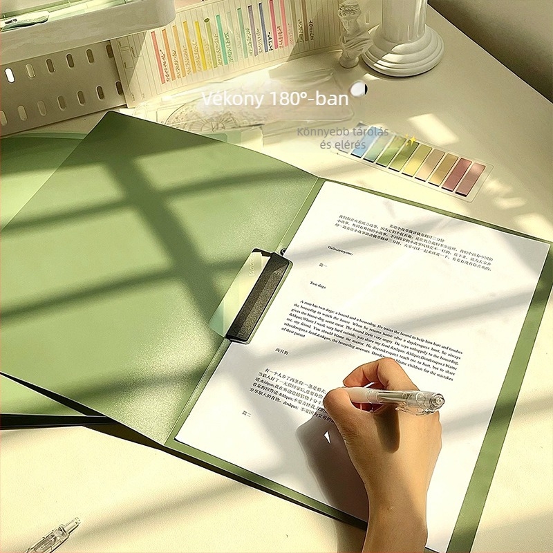 Gradient színű lever-clip mappa dokumentumokhoz, modell F8, műanyagból, 1 mm lemezvastagság