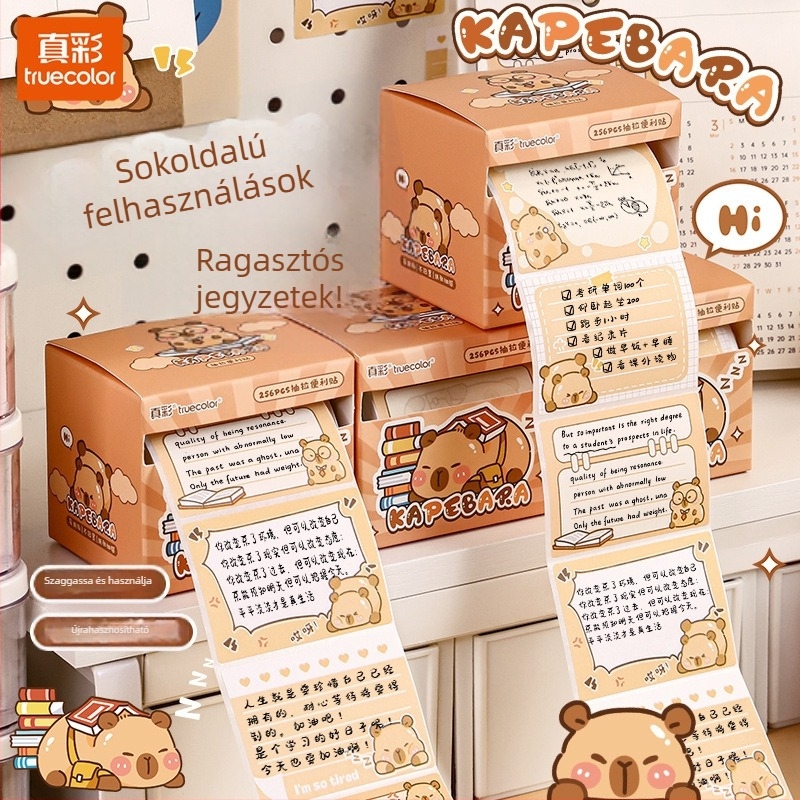 Truecolor Húzható jegyzetek — 256 belső oldal, aranyos diákos rajzok, Termékkód: Al848475224766, IP engedély: Nincs
