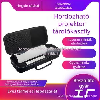 Projektor tároló táska – EVA kemény héj, kompatibilis a P3S-sel, vízálló csomagolás, testreszabás elérhető