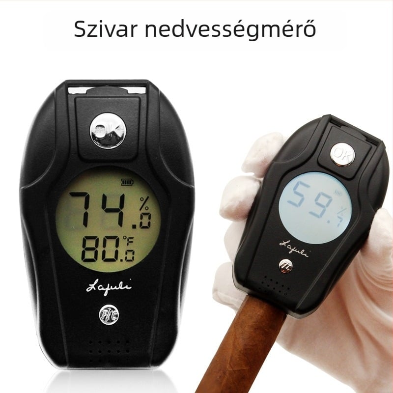 LAFULI szivar nedvességmérő – műanyag, egyszerű stílus, belső nedvességmérés