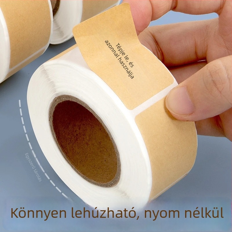 Papírtégla alakú címkepapír – vízálló, üres, téphető, ragasztó nélküli, névfeliratokhoz