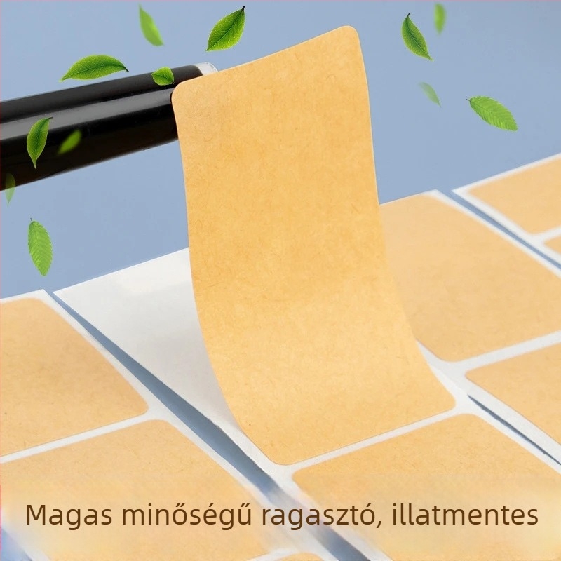 Papírtégla alakú címkepapír – vízálló, üres, téphető, ragasztó nélküli, névfeliratokhoz