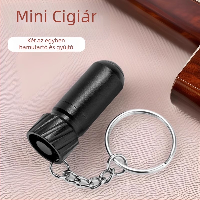 2‑in‑1 alumínium szivar tüske és cigaretta fúró - kézzel készített, testreszabható opcióval, könnyű lux stílus