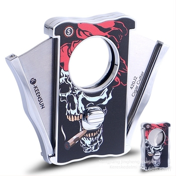 Keensun rozsdamentes acélból készült szivarvágó olló, kettős élezésű, könnyű luxus stílusú, testreszabható